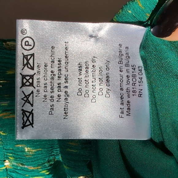 Sezane Green Silk Mini Dress, EU 38 - Picture 8 of 12